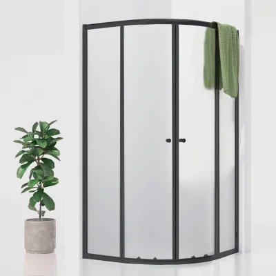POINT BLACK 90x90 Grape Štvrťkruhová sprchová zástena